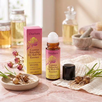 Cyperus Rotundus Roll-On Oil Essence for Post-Hair Removal Skin Soothing & Care