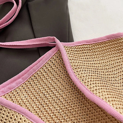 Luxury Bohemian Straw Tote