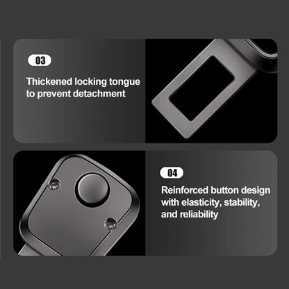 Universal Car Seat Belt Extender - Durable Safety Buckle Clip 2-Pack
