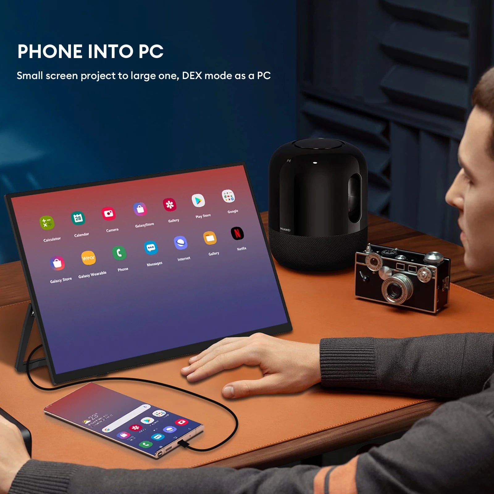 15.6" Full HD Ultra-Slim Portable Monitor - 100% sRGB HDR10 Display - 4