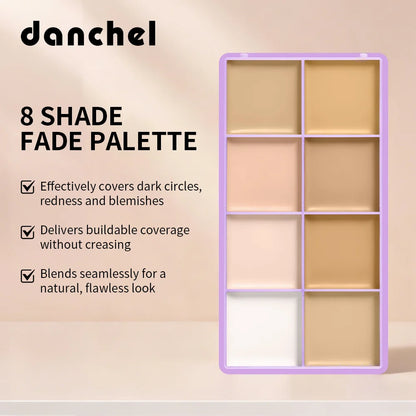 8-Shade Full Coverage Cream Concealer Palette Waterproof Makeup