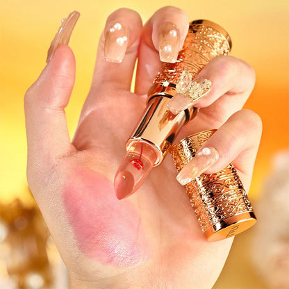 Crystal Color-Changing Flower Jelly Lipstick - Long-Lasting Moisturizing Balm