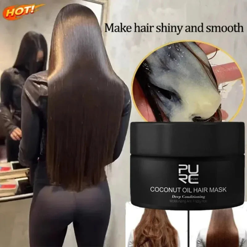 Keratin Collagen Deep Repair Hair Mask - Smooth, Shiny & Frizzy Hair Treatment - 1