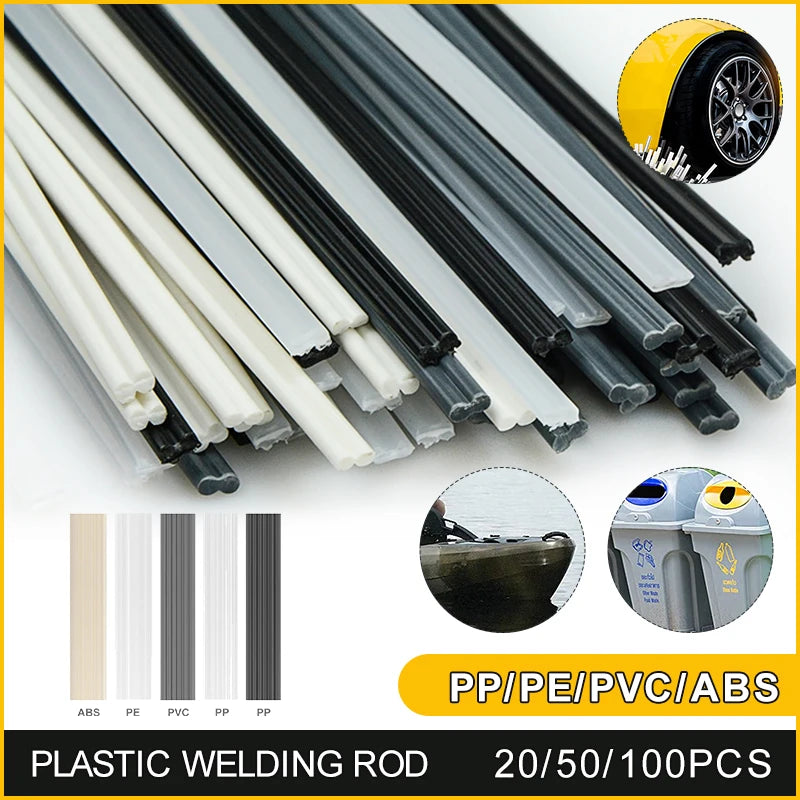 20cm Plastic Welding Rods Set - PP PE PVC ABS Sticks for Car Bumper & Plastic Repair - 1