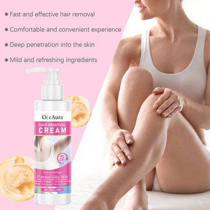 Painless Hair Removal Cream - Gentle Depilatory for Smooth & Silky Skin