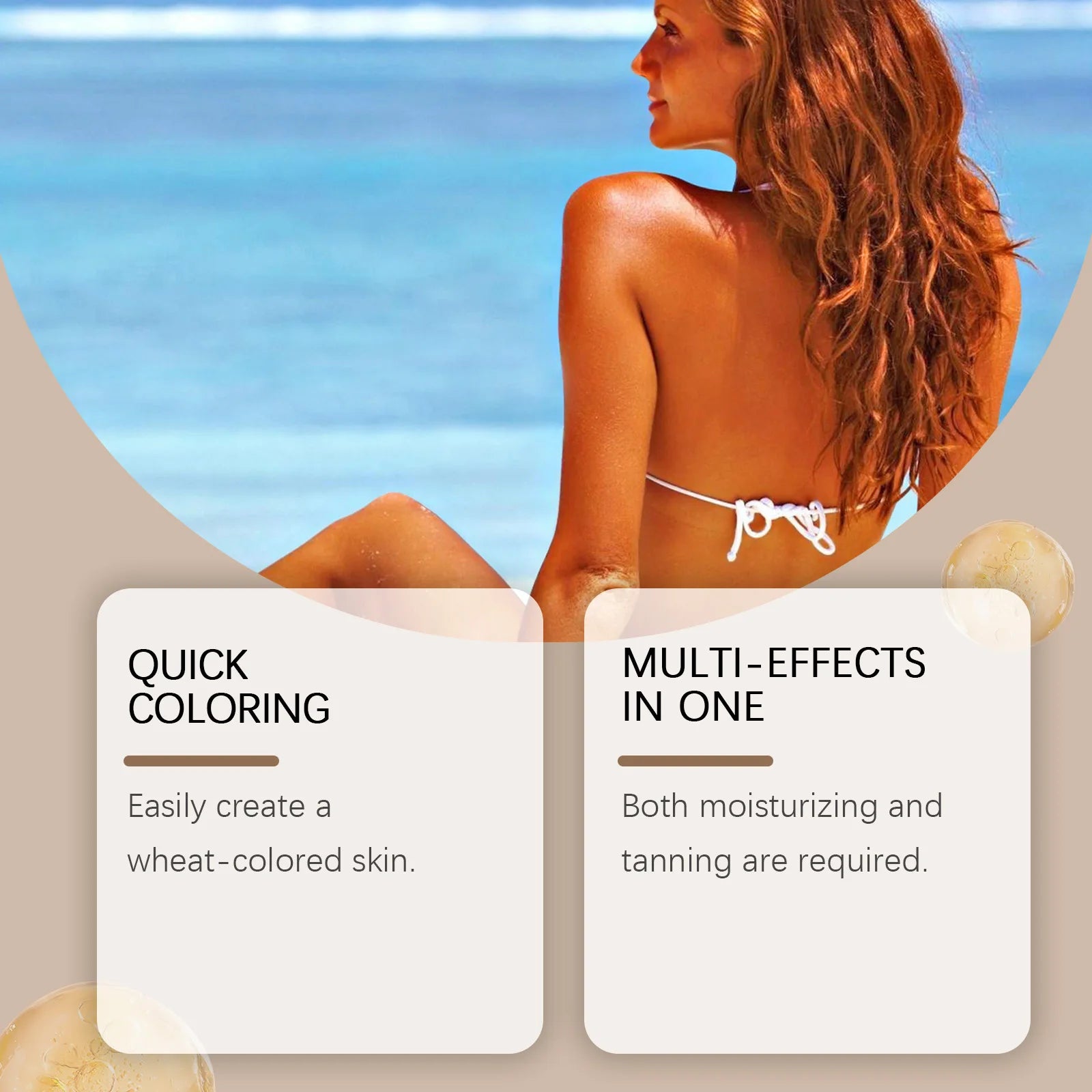 Natural Bronze Gradual Self Tanning Lotion for Face and Body Sunless Tan - 8