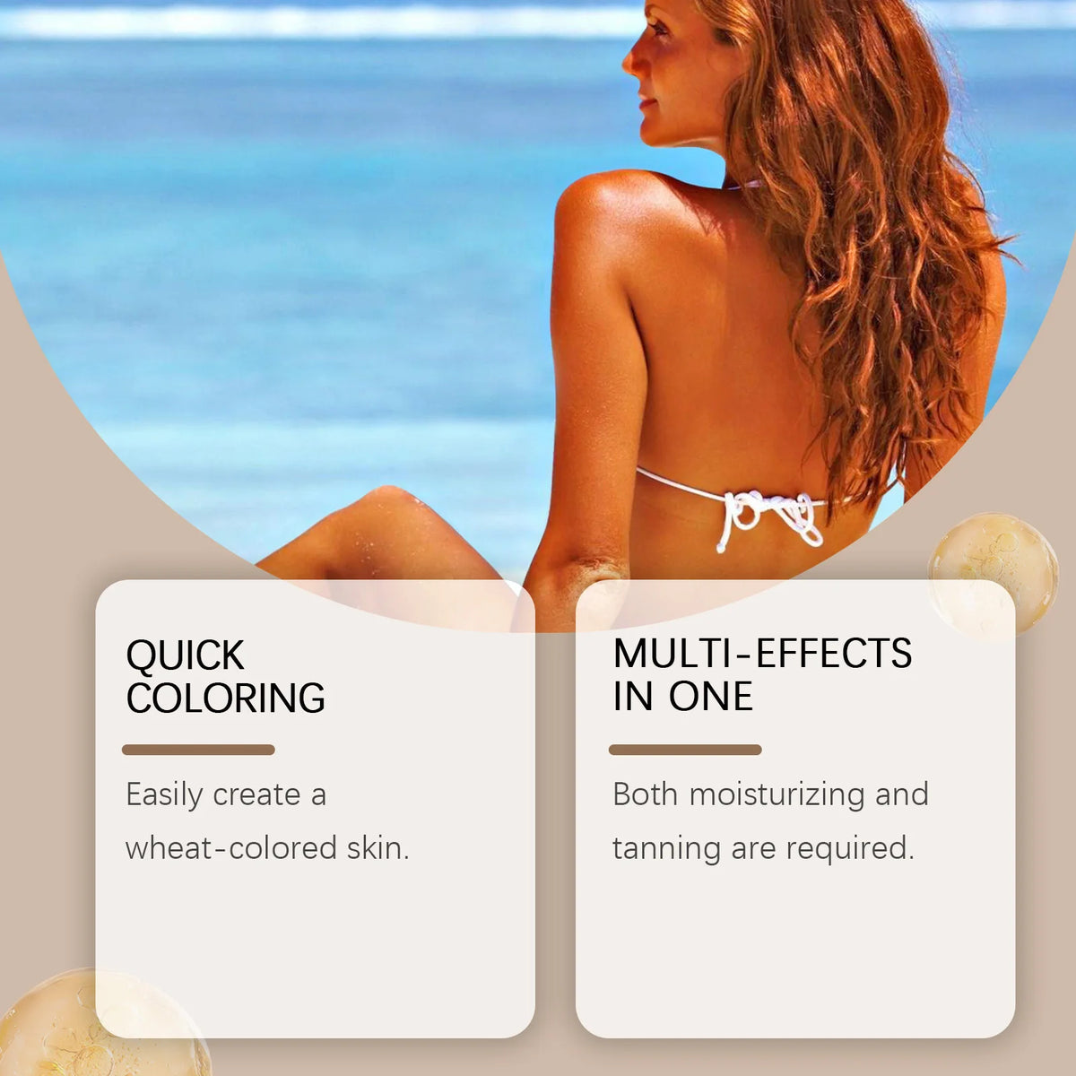 Natural Bronze Gradual Self Tanning Lotion for Face and Body Sunless Tan
