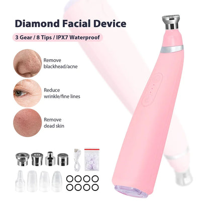 2-in-1 Microdermabrasion Facial Device & Blackhead Vacuum