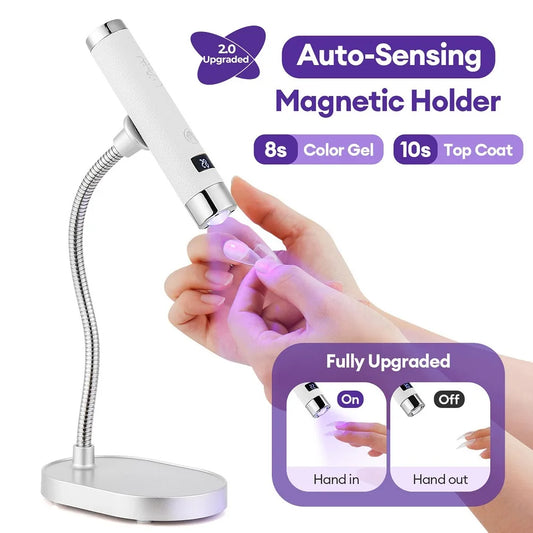 2-in-1 Auto-Sensing UV LED Nail Lamp & Handheld Dryer
