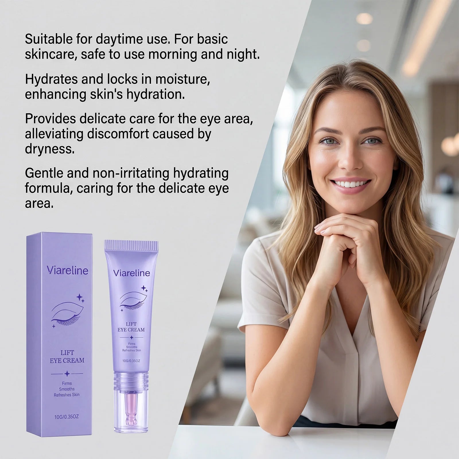 Firming Collagen Eye Cream for Dark Circles & Fine Lines - Anti-Aging Hydrating Care - 11