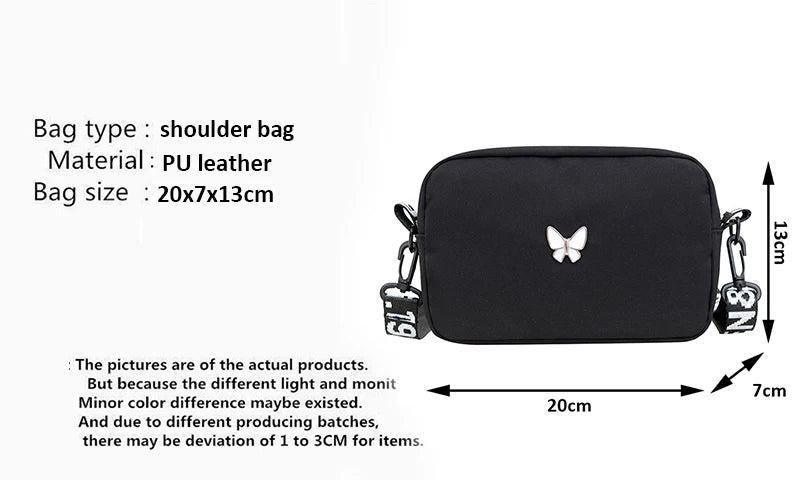 Luxury Quilted Nylon Crossbody Bag