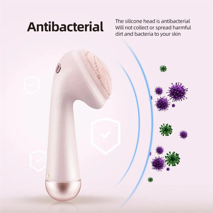 4-in-1 Electric Silicone Facial Cleansing Brush & Massage Roller