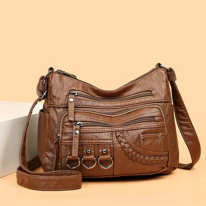 Luxury Vintage PU Leather Handbag