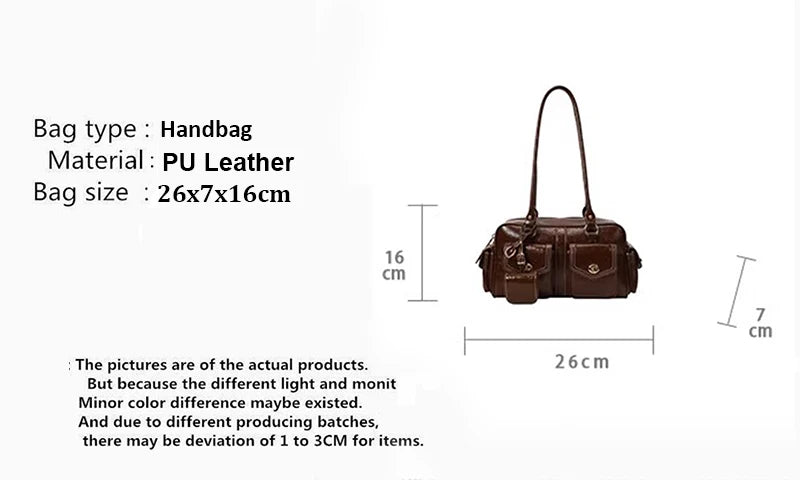 Luxury Trendy Stone Boston Bag