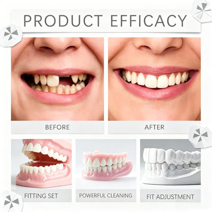 Instant Snap-On Smile Veneers - Realistic Comfort Fit Teeth for Natural Looking Smile