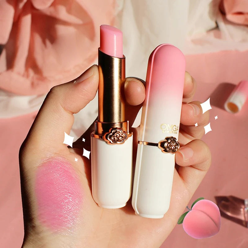 Peach Color-Changing Moisturizing Jelly Lipstick - Long-Lasting Lip Balm