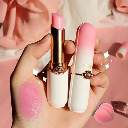 Peach Color-Changing Moisturizing Jelly Lipstick - Long-Lasting Lip Balm