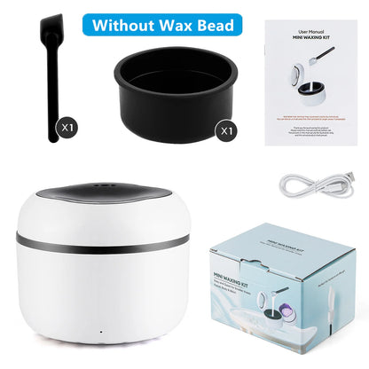 Mini Wax Heater & Nose Ear Hair Removal Kit