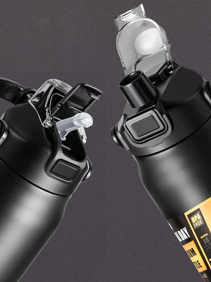 Insulated Stainless Steel Vacuum Flask - 24H Cold & 8H Hot Water Bottle