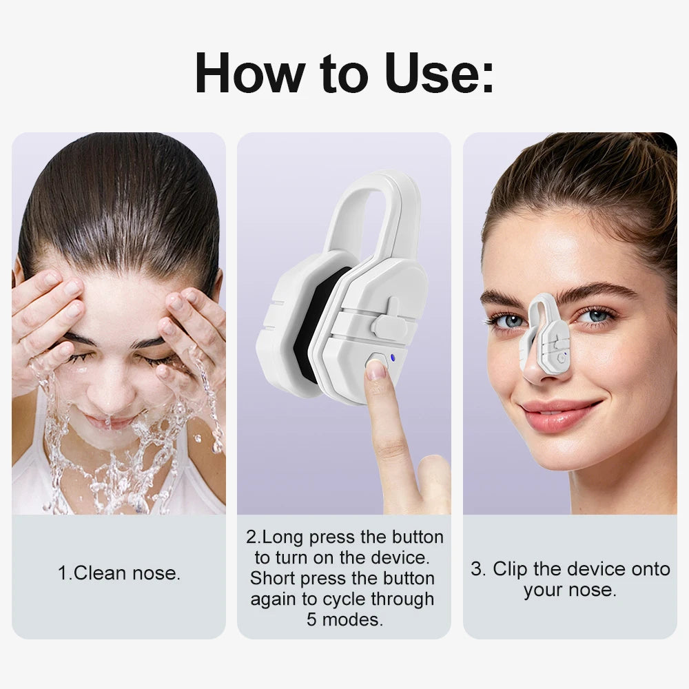 Electric EMS Nose Sculpting Massager & Lifting Clip - 15