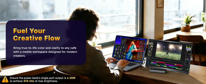 16-inch 2.5K 165Hz Portable Monitor - QHD Travel Display for Laptop
