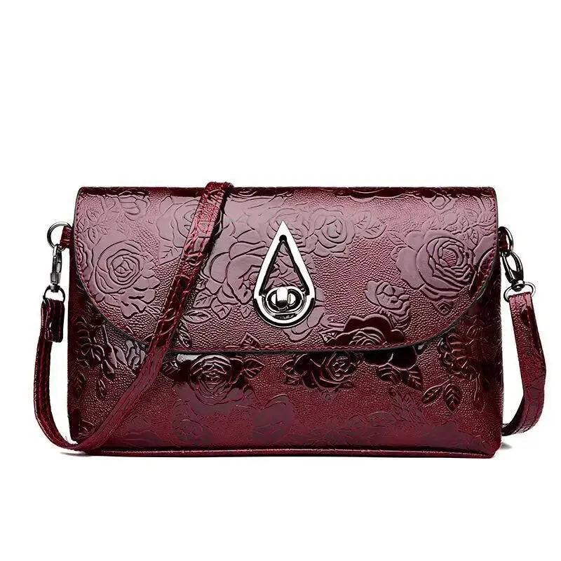 Luxury Floral Embossed Clutch Bag