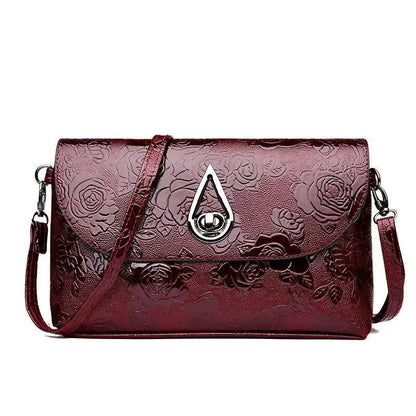Luxury Floral Embossed Clutch Bag