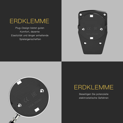 3-Pack EU Schuko Rewirable Power Plug with On/Off Switch - 250V 16A
