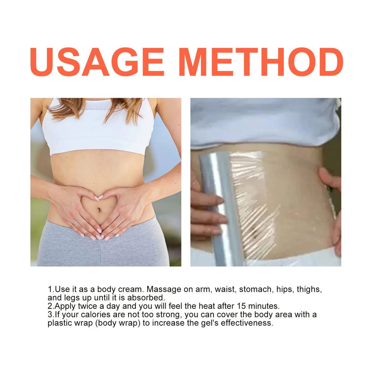 Anti-Cellulite Hot Cream for Body Slimming & Toning Massage Gel