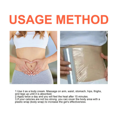 Anti-Cellulite Hot Cream for Body Slimming & Toning Massage Gel