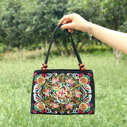 Luxury Ethnic Embroidery Tote
