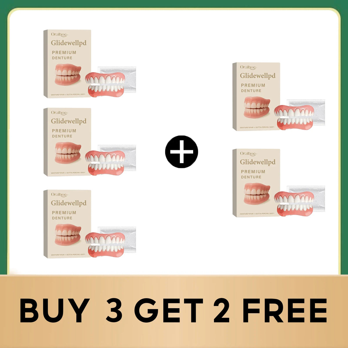 Comfortable Temporary Silicone Denture Set for Instant Smile Restoration