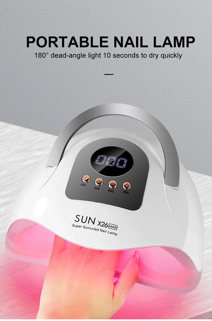 81-LED UV LED Nail Lamp - Professional Gel Nail Dryer