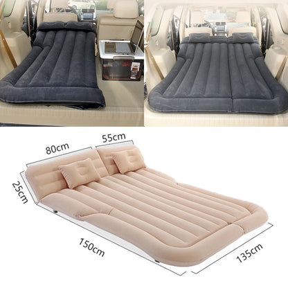 Universal Inflatable Car Air Mattress - Travel Bed & Portable Camping Mat with Pillows