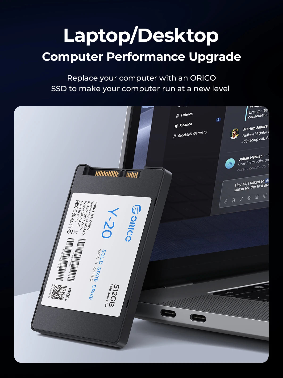 ORICO 2.5" SATA III Internal SSD - 512GB to 4TB Solid State Drive for PC - 12