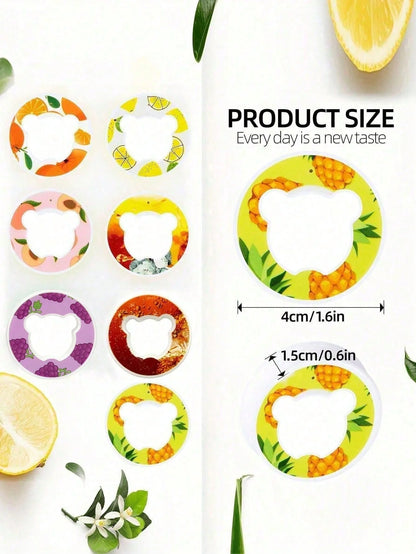 Gradient Scented Flavor Water Bottle - 650ml Sport Bottle with Flavor Pods