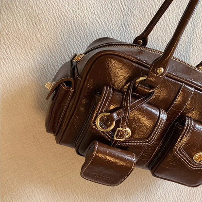 Luxury Trendy Stone Boston Bag