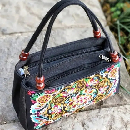 Luxury Ethnic Embroidery Tote