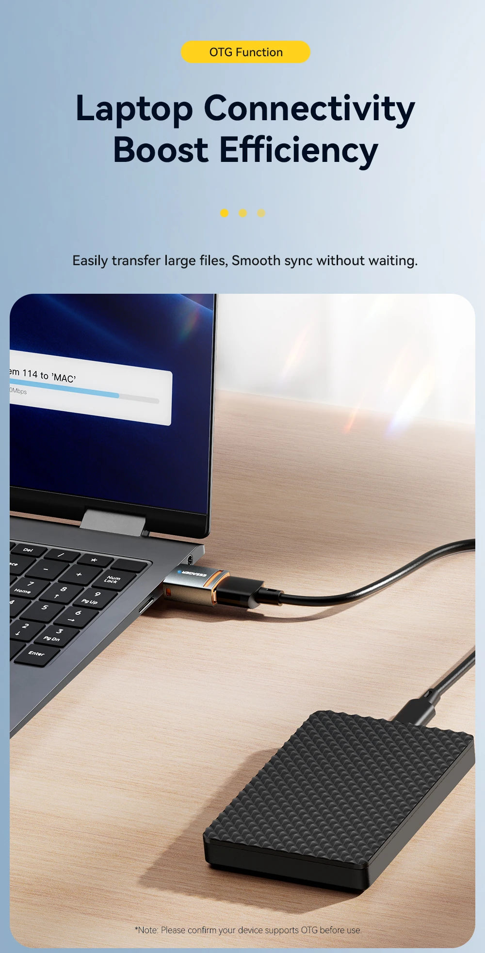 Universal USB 3.0 OTG Adapter Type-C Micro & Lightning Converter