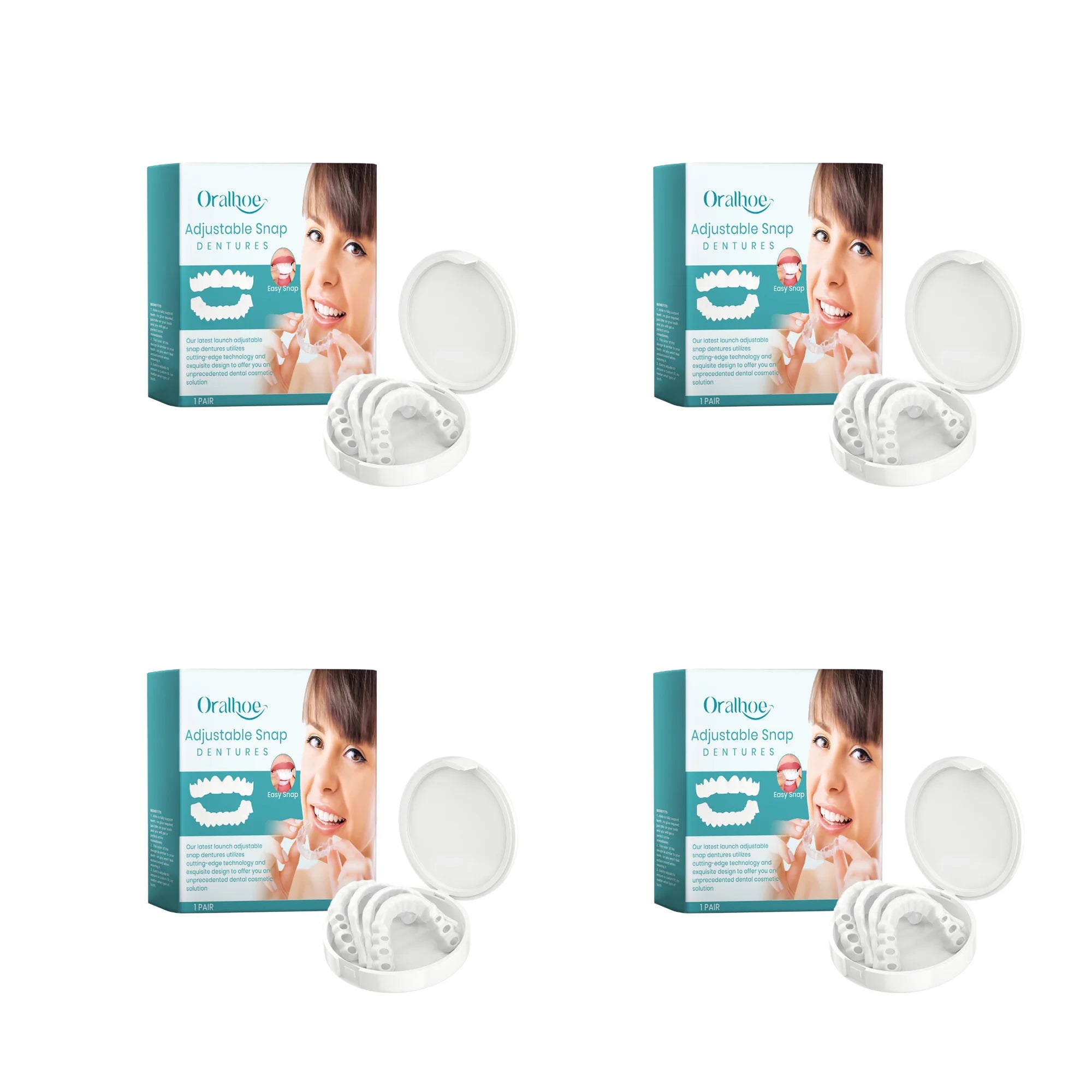 Adjustable Snap-On Dentures for Natural Smile & Comfortable Fit - 16