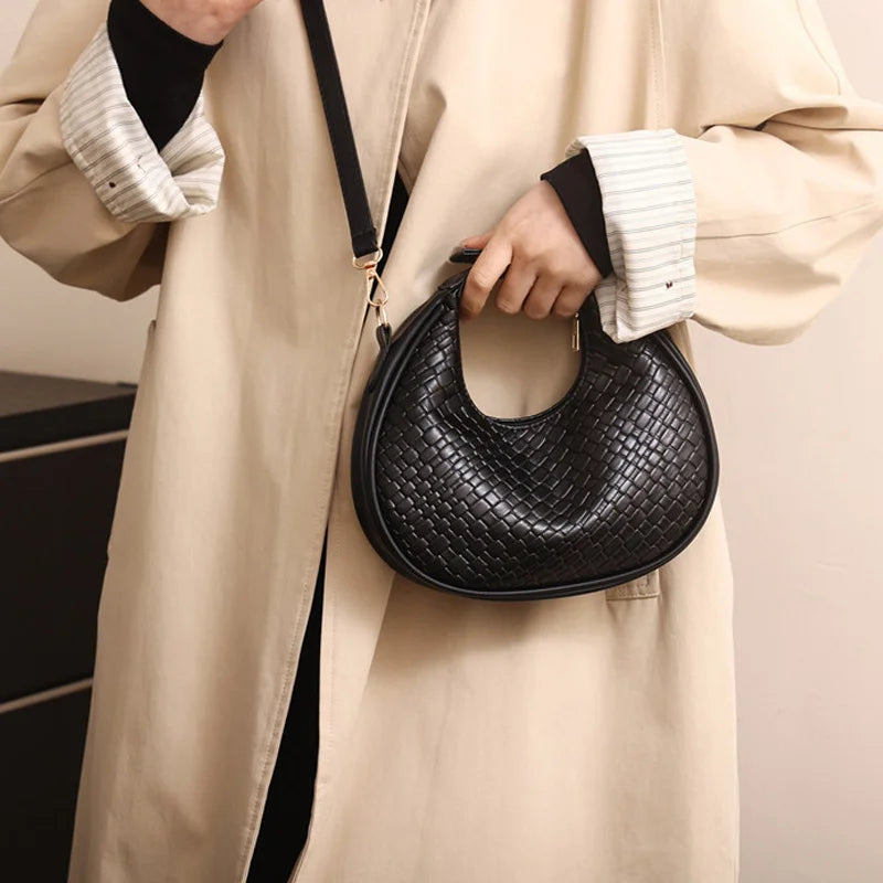 Luxury Half Moon Shoulder Bag
