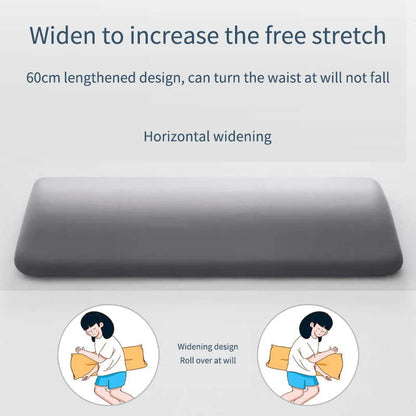 Memory Foam Lumbar Support Pillow for Bed - Lower Back Pain Relief Cushion