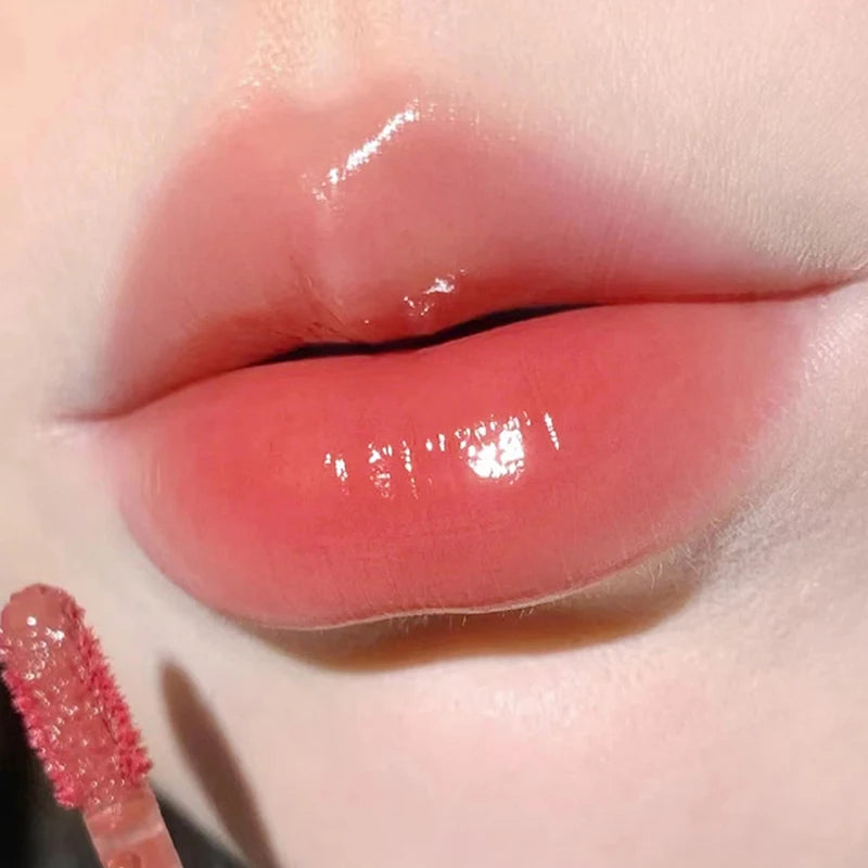 Glass-Like Lip Lacquer - Mirror Shine Hydrating Long-Lasting Lipstick - 27