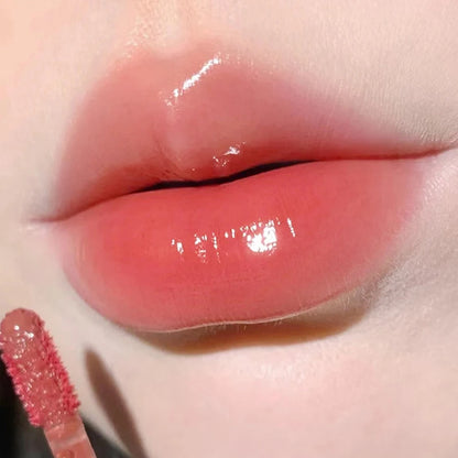 Glass-Like Lip Lacquer - Mirror Shine Hydrating Long-Lasting Lipstick