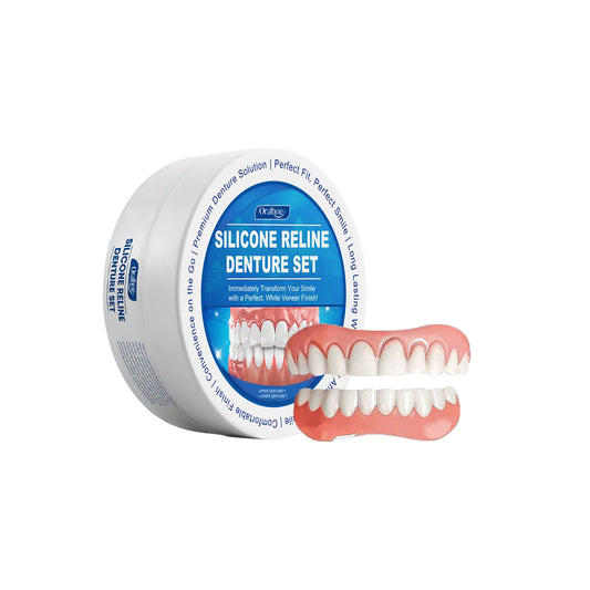 Flexible Silicone Cosmetic Denture Reline Set for Instant Smile Transformation