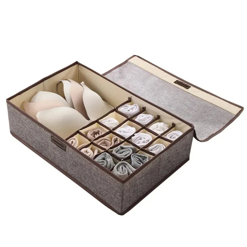 Foldable 3-in-1 Drawer Organizer for Underwear & Socks - 4
