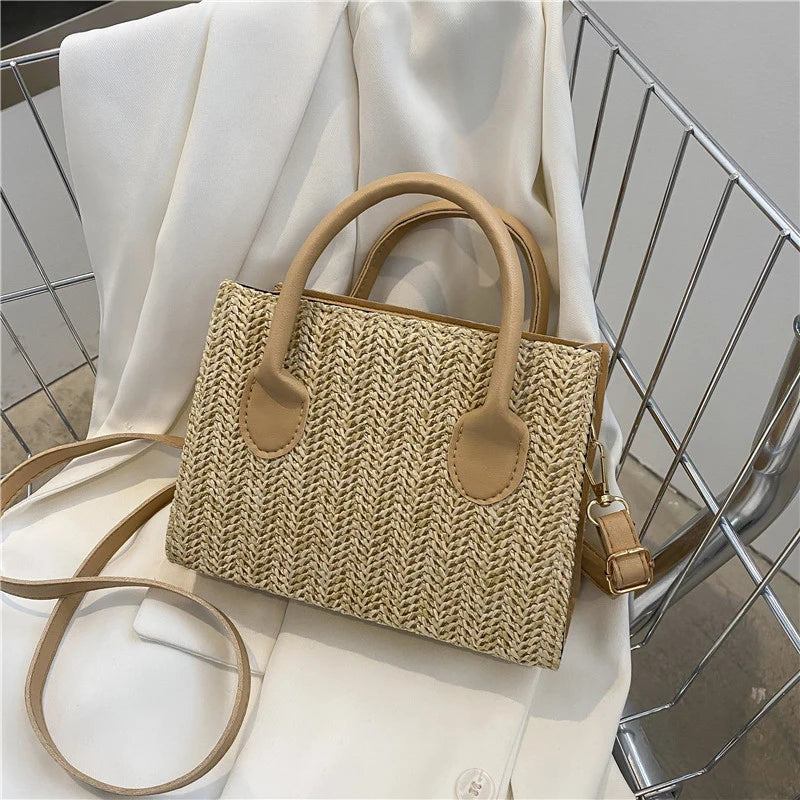 Luxury Floral Woven Crossbody