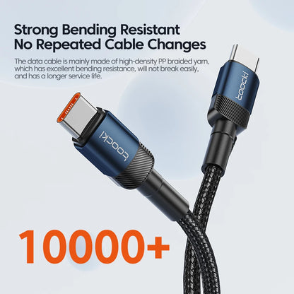 100W USB-C to USB-C Fast Charging Cable - 5A Power Delivery Cord