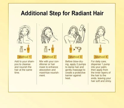 Morocco Amino Acid Hair Oil - Smoothing & Frizz Control Serum for Damaged Hair