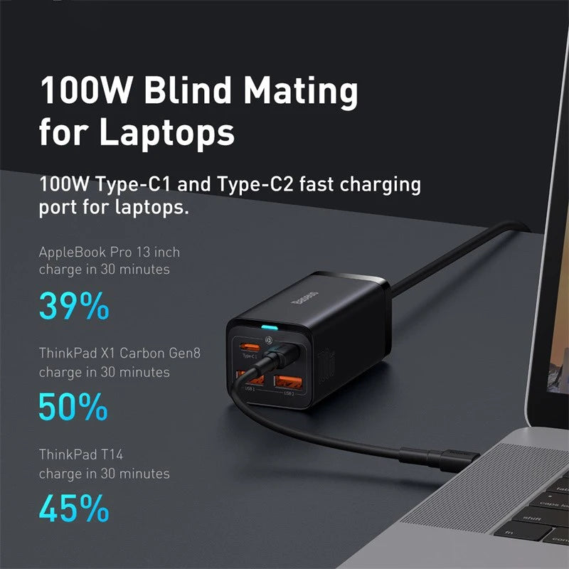 100W/65W GaN Desktop Fast Charger - 4-in-1 Universal Power Station - 2